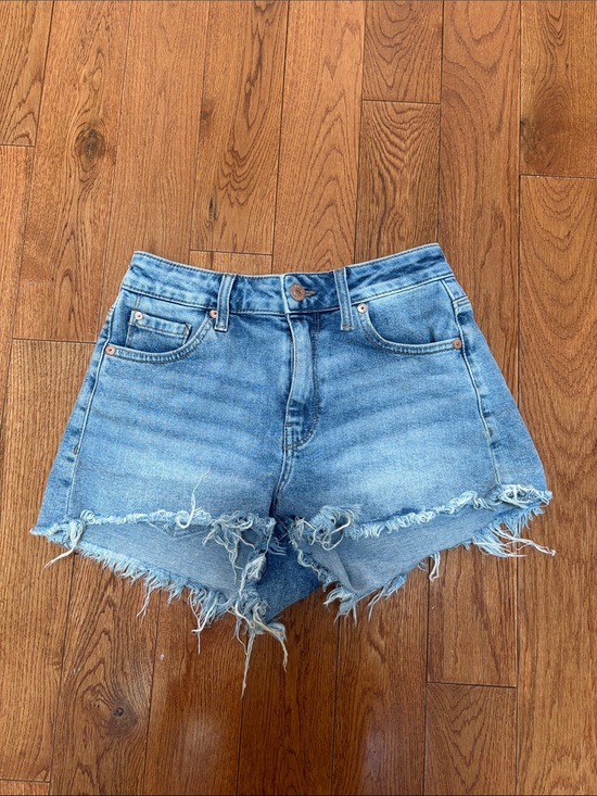 Mavi Pants - Mavi Light Blue Distressed High-Rise Denim Shorts
